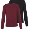 Pier One Hombre 2 PACK - Jersey De Punto - Black/bordeaux -Ofertas Pier One Tienda 0560ab89afbf4b329d7f552a3e377cae