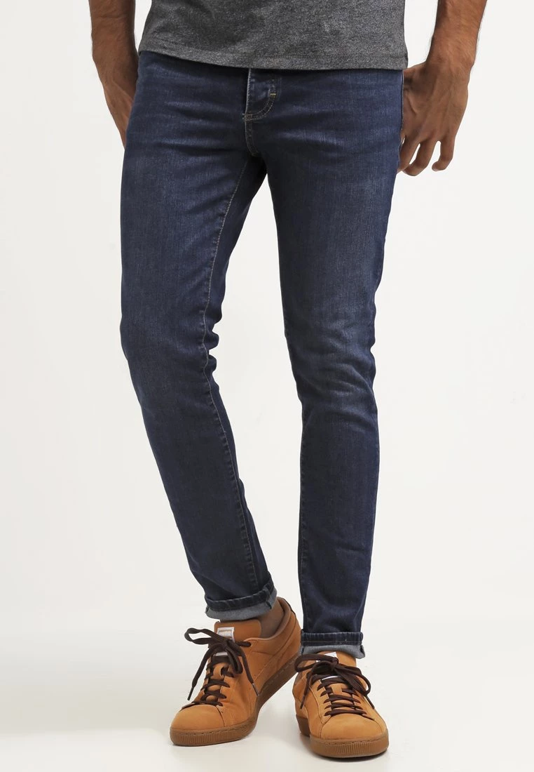 Pier One Hombre DISTRESSED DENIM SLIM FIT - Vaqueros Slim Fit - Dark Blue Denim 3 Pier One Hombre DISTRESSED DENIM SLIM FIT - Vaqueros Slim Fit - Dark Blue Denim