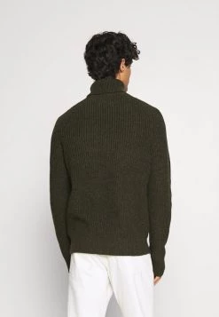 Pier One Hombre NEW CABLE TURTLENECK JUMPER - Jersey De Punto - Mottled Olive -Ofertas Pier One Tienda 09f584fcd7ff4ee49986e03d0dd1f8e6