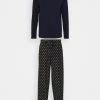 Pier One Hombre Pijama - Dark Blue/yellow