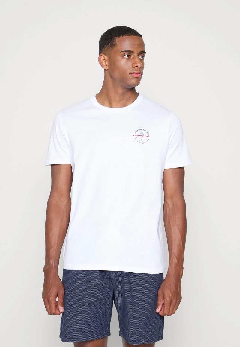 Pier One Hombre NEVER TOO LATE GRAPHIC T-SHIRT - Camiseta Estampada - White 6 Pier One Hombre NEVER TOO LATE GRAPHIC T-SHIRT - Camiseta Estampada - White - Imagen 4