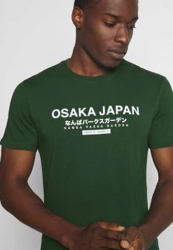 Pier One Hombre OSAKA TEE - Camiseta Estampada - Green -Ofertas Pier One Tienda 1020131a5f7a4e86b543150e8a18156a