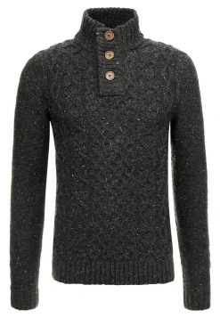 Pier One Hombre Jersey De Punto - Mottled Dark Grey -Ofertas Pier One Tienda 13d1d81068fa4915ac5e622c1f1b8077