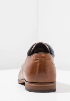Pier One Hombre LEATHER - Zapatos Con Cordones - Cognac -Ofertas Pier One Tienda 1487673134cc4290981e50fbf5f41e0b