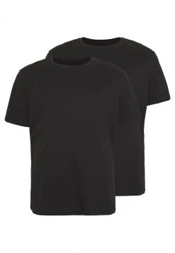 Pier One Hombre 2 PACK - Camiseta Básica - Black -Ofertas Pier One Tienda 17a4b0877266456bb3976cc291e7beff