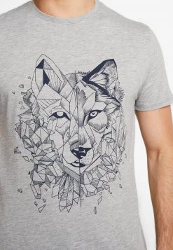 Pier One Hombre Camiseta Estampada - Mottled Grey -Ofertas Pier One Tienda 19bac3e87c214150932db03a2c67e58e