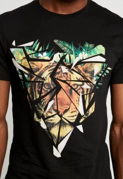 Pier One Hombre Camiseta Estampada - Black -Ofertas Pier One Tienda 19ec1b0747684351bf4c02bb5a2f7244