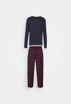 Pier One Hombre Pijama - Dark Blue/bordeaux -Ofertas Pier One Tienda 1a03dca6898f46269107b6e412bcb58b
