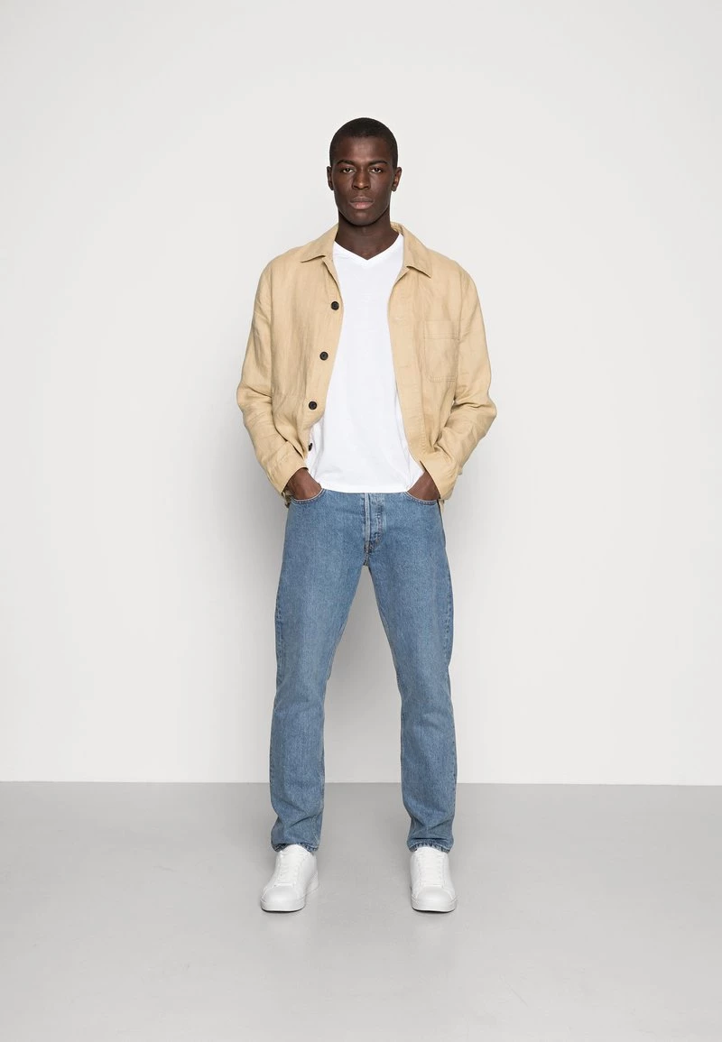 Pier One Hombre 5 PACK - Camiseta Básica - White 3 Pier One Hombre 5 PACK - Camiseta Básica - White