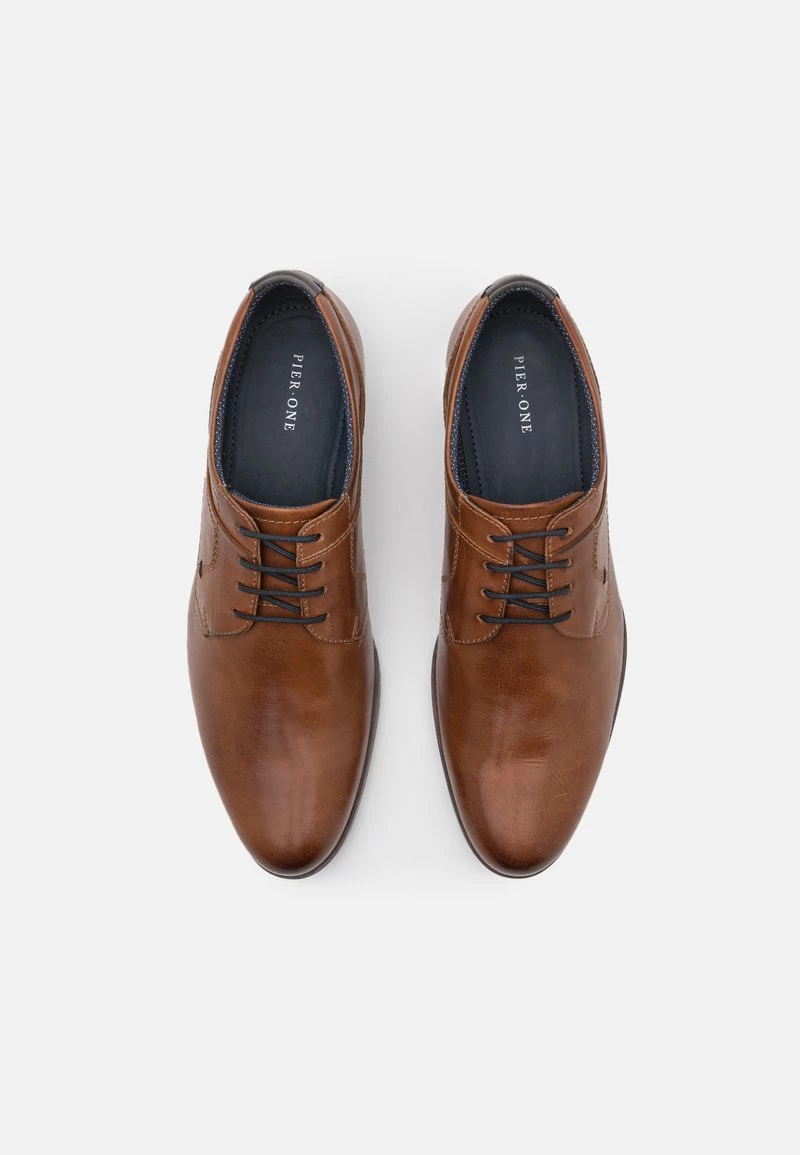 Pier One Hombre LEATHER - Zapatos De Vestir - Cognac 6 Pier One Hombre LEATHER - Zapatos De Vestir - Cognac - Imagen 4