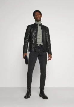 Pier One Hombre 2 PACK - Jersey De Punto - Black/mottled Light Grey