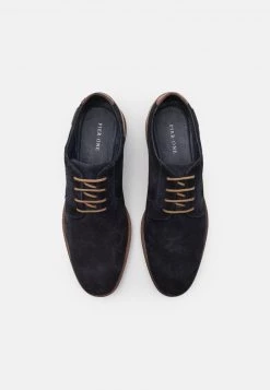 Pier One Hombre LEATHER - Zapatos De Vestir - Dark Blue -Ofertas Pier One Tienda 1fa5b592b9e94d1e8bf826bc10359642