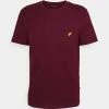 Pier One Hombre Camiseta Básica - Bordeaux -Ofertas Pier One Tienda 211e29217710462787d1e38d197af513