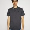 Pier One Hombre Polo - Mottled Dark Grey