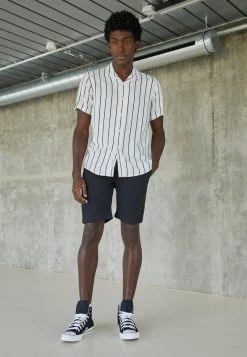 Pier One Hombre 2 PACK - Shorts - Black/olive