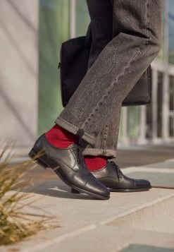 Pier One Hombre LEATHER - Zapatos Con Cordones - Black -Ofertas Pier One Tienda 2ad0d17acea449dabc18fe31839ed954