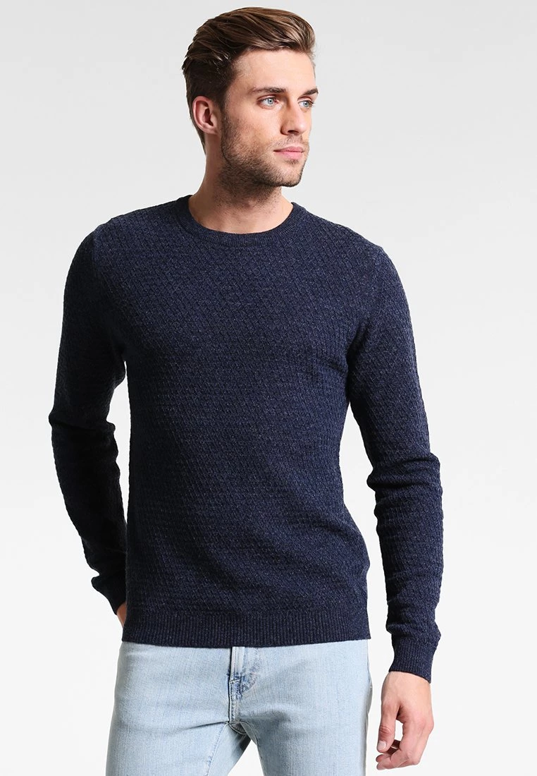 Pier One Hombre Jersey De Punto - Motled Dark Blue 3 Pier One Hombre Jersey De Punto - Motled Dark Blue