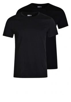 Pier One Hombre 2 PACK - Camiseta Básica - Black