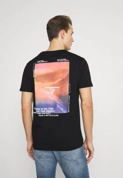 Pier One Hombre Camiseta Estampada - Black -Ofertas Pier One Tienda 2ecac895a59243588746a397155b10b2