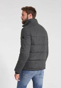 Pier One Hombre HOODED - Chaqueta De Invierno - Grey Melange -Ofertas Pier One Tienda 32bf5bf33d574e6e9677771330f30e32