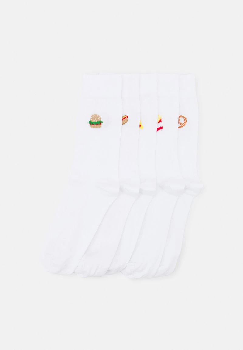 Pier One Hombre 5 PACK - Calcetines - White 3 Pier One Hombre 5 PACK - Calcetines - White