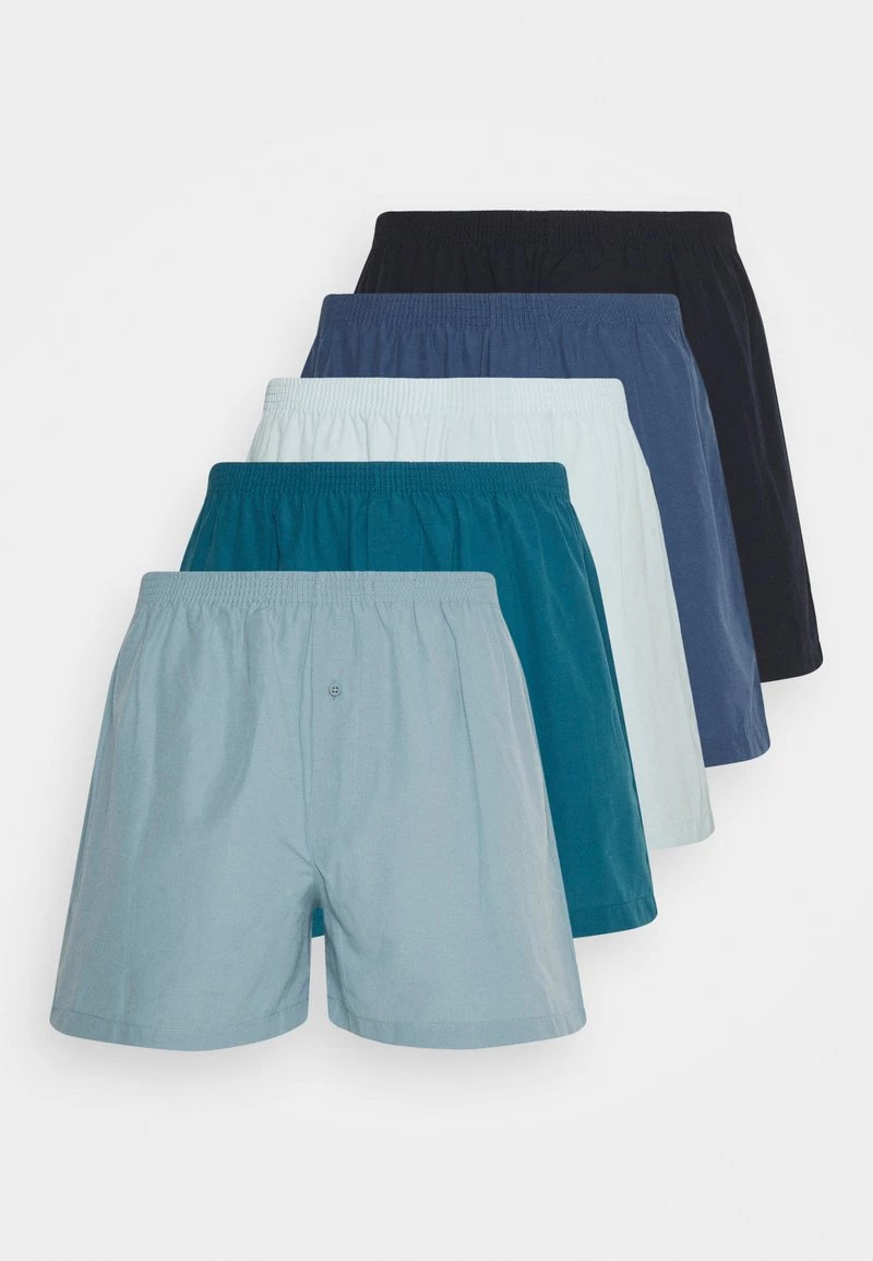 Pier One Hombre 5 PACK - Boxer - Dark Blue/blue/light Blue 3 Pier One Hombre 5 PACK - Boxer - Dark Blue/blue/light Blue