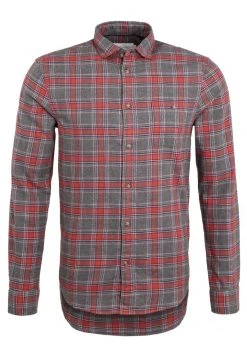 Pier One Hombre Camisa - Grey/coral -Ofertas Pier One Tienda 3c54537d480e44568ceab76ddefde4e0