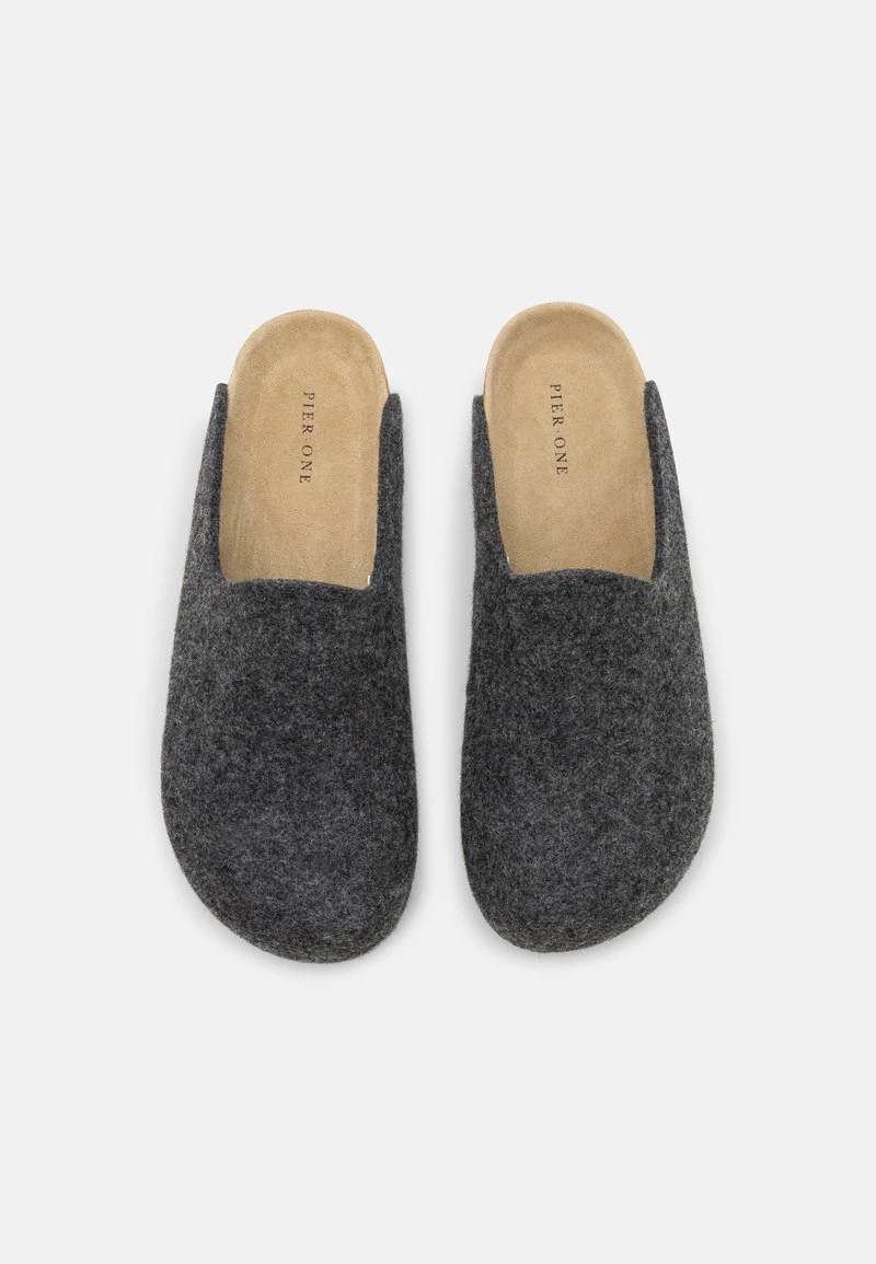 Pier One Unisexo UNISEX - Pantuflas - Dark Grey 6 Pier One Unisexo UNISEX - Pantuflas - Dark Grey - Imagen 4