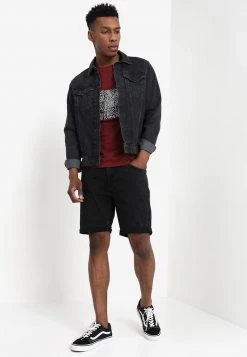 Pier One Hombre Camiseta Estampada - Bordeaux -Ofertas Pier One Tienda 462ac06a43e446d9867ea1379e437338