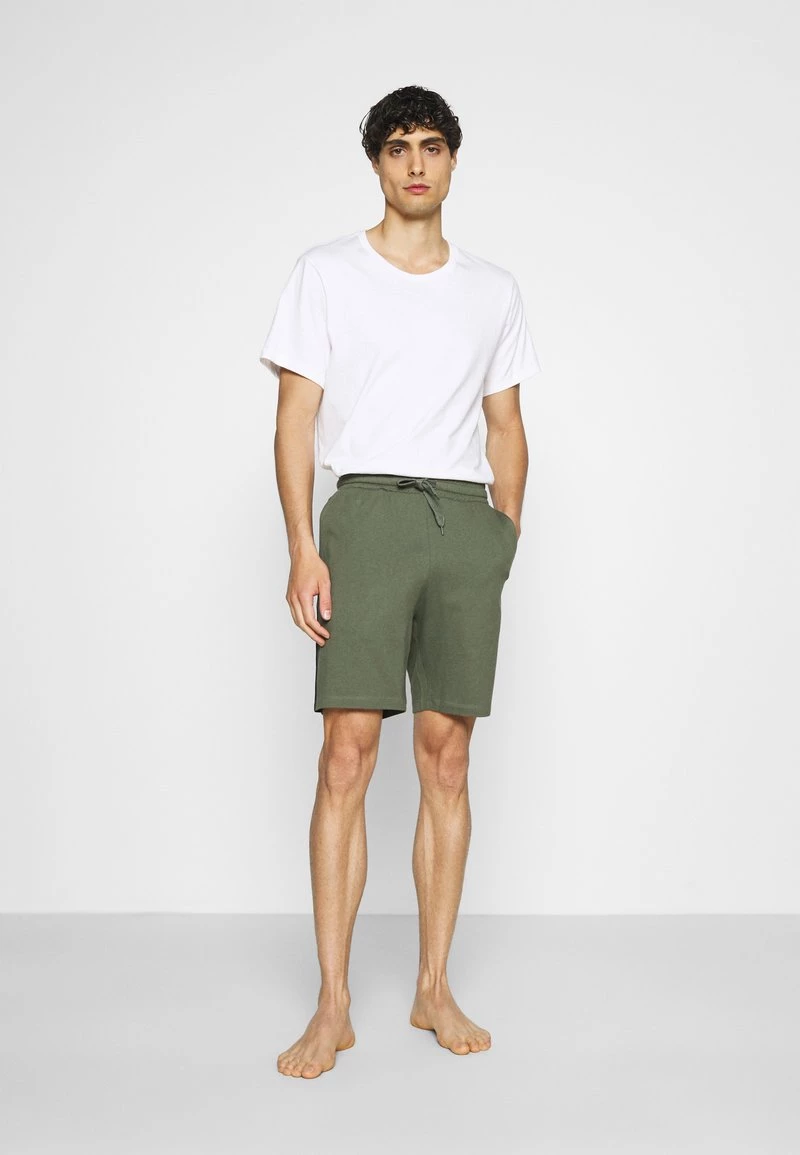 Pier One Hombre LOUNGE STRIPED SHORTS - Pantalón De Pijama - Khaki/black 3 Pier One Hombre LOUNGE STRIPED SHORTS - Pantalón De Pijama - Khaki/black - Imagen 2