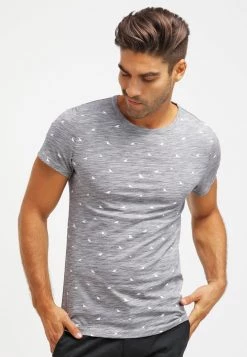 Pier One Hombre Camiseta Estampada - Dark Blue Melange
