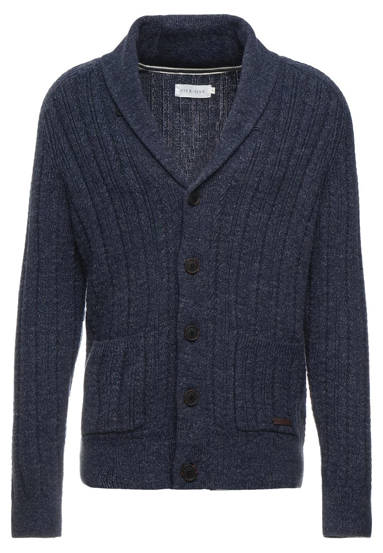 Pier One Hombre Chaqueta De Punto - Mottled Blue 7 Pier One Hombre Chaqueta De Punto - Mottled Blue - Imagen 5