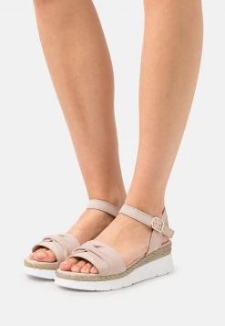 Pier One Mujer LEATHER - Sandalias Con Plataforma - Light Pink