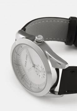 Pier One Unisexo Reloj - Black/silvercoloured -Ofertas Pier One Tienda 526da8a8804c49aa84ba160a89af62d6