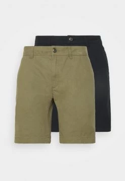Pier One Hombre 2 PACK - Shorts - Black/olive -Ofertas Pier One Tienda 537cb0fdce6c4e76be55c05dfa95f014