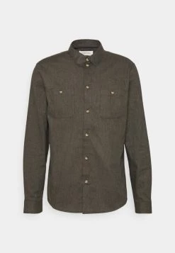 Pier One Hombre Camisa - Mottled Dark Green -Ofertas Pier One Tienda 5726c966b3ca442b9bdc431ccd4b1634