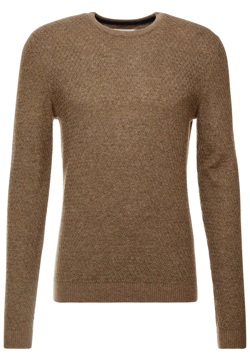 Pier One Hombre Jersey De Punto - Mottled Light Brown 6 Pier One Hombre Jersey De Punto - Mottled Light Brown - Imagen 4