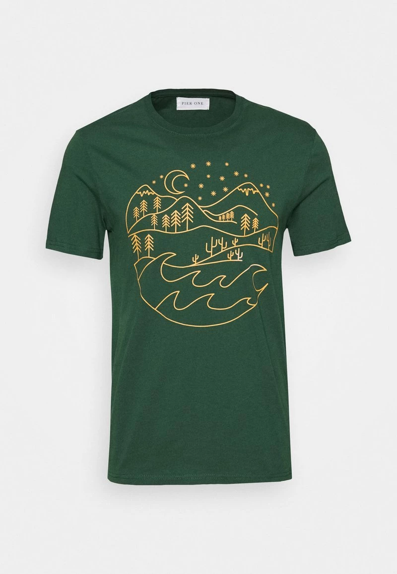 Pier One Hombre Camiseta Estampada - Dark Green 6 Pier One Hombre Camiseta Estampada - Dark Green - Imagen 4