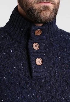 Pier One Hombre Jersey De Punto - Mottled Dark Blue -Ofertas Pier One Tienda 631cbb62508c46569e8feda189914126