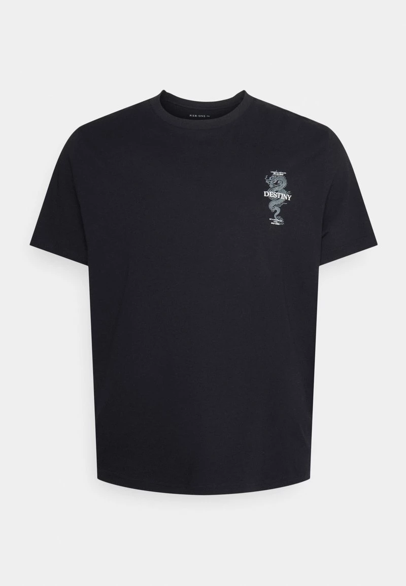 Pier One Hombre Camiseta Estampada - Black 3 Pier One Hombre Camiseta Estampada - Black
