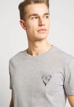 Pier One Hombre Camiseta Estampada - Mottled Grey -Ofertas Pier One Tienda 669185459ef54b5c9fc17065e9dc2d19