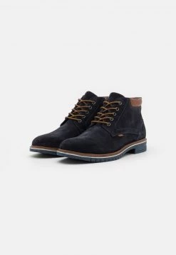 Pier One Hombre LEATHER - Botines Con Cordones - Dark Blue -Ofertas Pier One Tienda 6803618b350a4a1fa81bf450190f77b0