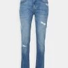 Pier One Hombre DISTRESSED DENIM SLIM FIT - Vaqueros Slim Fit - Light Blue -Ofertas Pier One Tienda 6892ba2963924b7294f58df49ba8fe17