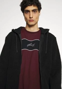 Pier One Hombre Camiseta Estampada - Bordeaux/black/white -Ofertas Pier One Tienda 6d22a9a801fc4d2ab66570002c026b24