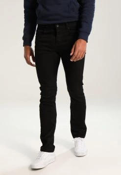 Pier One Vaqueros Rectos - Black Denim, Hombre
