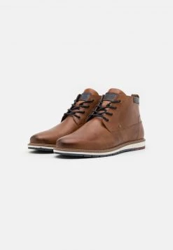 Pier One Hombre LEATHER - Botines Con Cordones - Cognac -Ofertas Pier One Tienda 6fd09237bb31473eac90dd51a9236268