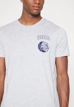 Pier One Hombre GRAPHIC T-SHIRT - Camiseta Básica - Mottled Grey -Ofertas Pier One Tienda 70956178d1ef4d6b9a27e61a940ba596