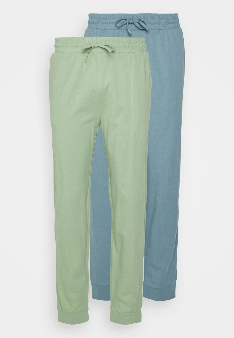 Pier One Hombre 2 PACK - Pantalón De Pijama - Blue/light Green 3 Pier One Hombre 2 PACK - Pantalón De Pijama - Blue/light Green