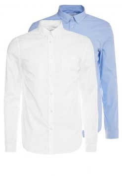 Pier One Hombre 2 PACK - Camisa Elegante - White/light Blue -Ofertas Pier One Tienda 71d6edb91cac4bc5aa9b2a07563069b2