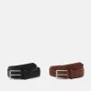 Pier One Hombre 2 PACK - Cinturón - Brown/black -Ofertas Pier One Tienda 72b9820239a34c4ca7dc21bff11f73ac